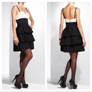 BCBG 12 tiered cocktail dress